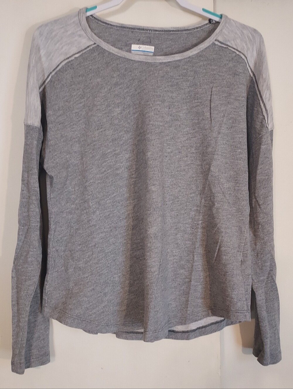 Columbia Longsleeve Grey Knit Pullover Womens Large